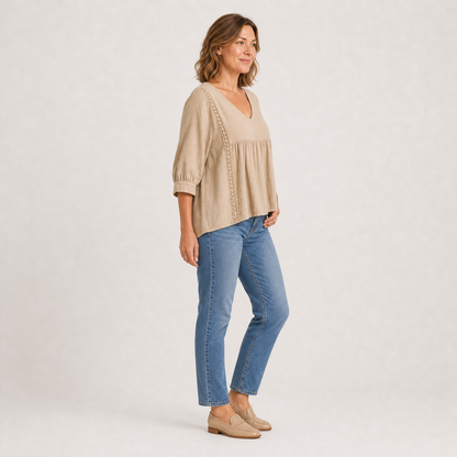 Vivienne V-Neck Blouse