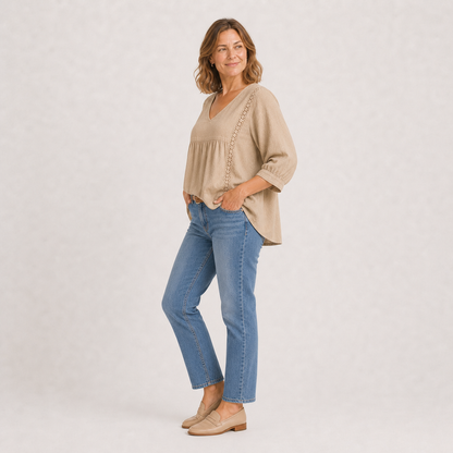 Vivienne V-Neck Blouse