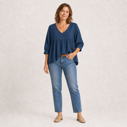 Vivienne V-Neck Blouse