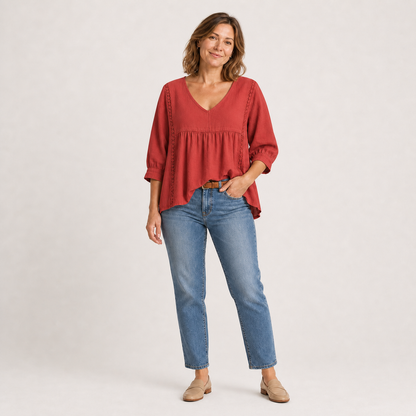 Vivienne V-Neck Blouse