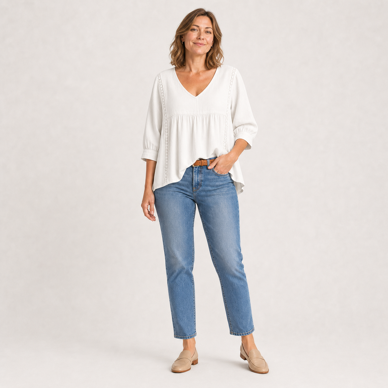 Vivienne V-Neck Blouse